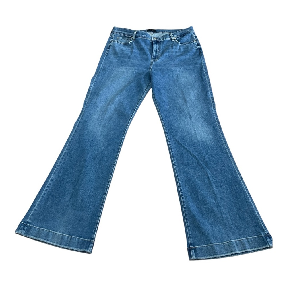 7 For All Mankind Classic Blue Wide Leg Jeans
